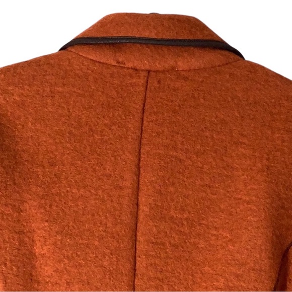 Casual Corner Vintage Orange Wool Blazer Jacket - Picture 3 of 8